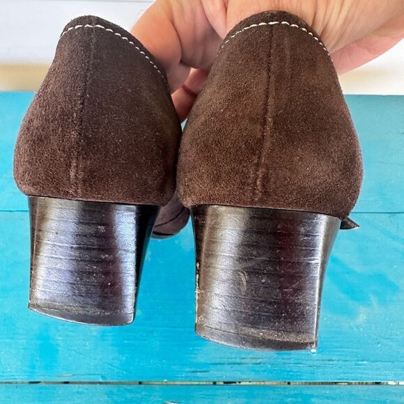 Brighton Brown Heeled Loafers size 7.5 - Picture 5 of 8